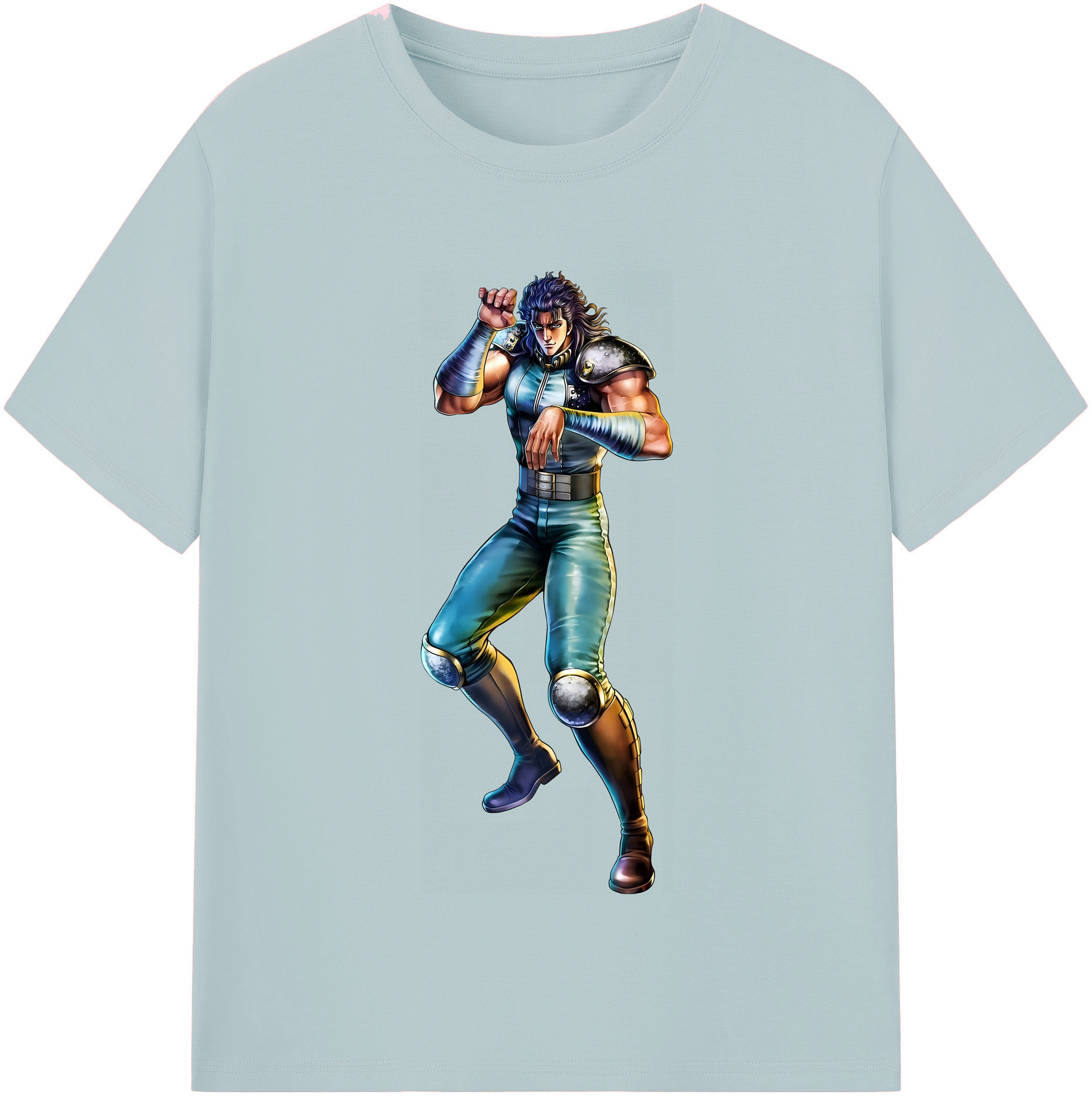 （画像用） 北斗の拳 Fist of the North Star 綿100％半袖Tシャツ（フロントプリント）